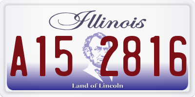 IL license plate A152816