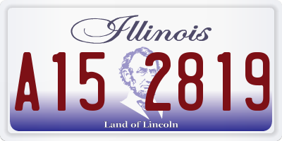 IL license plate A152819