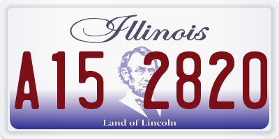 IL license plate A152820