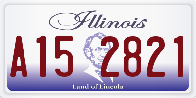 IL license plate A152821