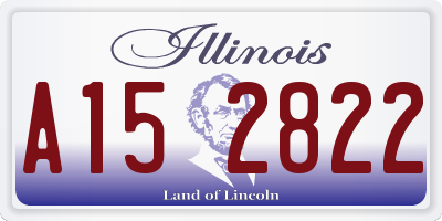 IL license plate A152822