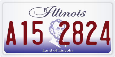 IL license plate A152824