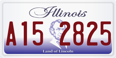 IL license plate A152825
