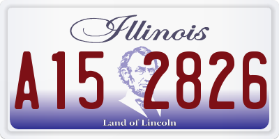IL license plate A152826