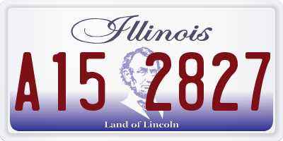 IL license plate A152827