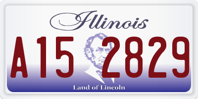 IL license plate A152829