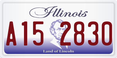 IL license plate A152830