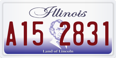 IL license plate A152831