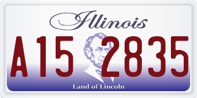 IL license plate A152835