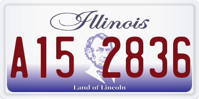 IL license plate A152836