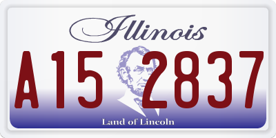 IL license plate A152837