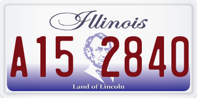 IL license plate A152840