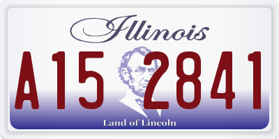 IL license plate A152841