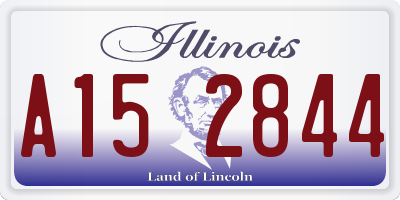 IL license plate A152844