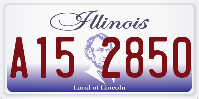 IL license plate A152850