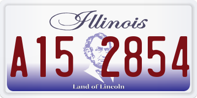 IL license plate A152854
