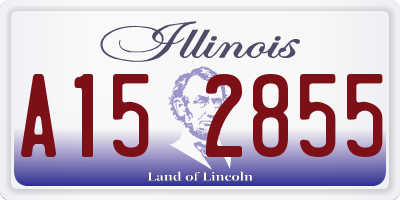 IL license plate A152855