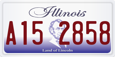 IL license plate A152858