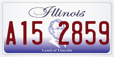 IL license plate A152859