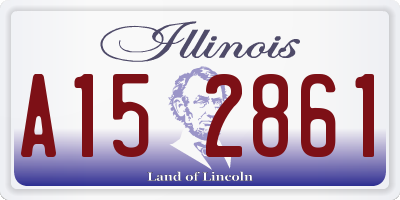IL license plate A152861