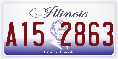 IL license plate A152863