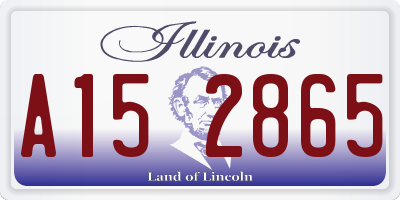 IL license plate A152865