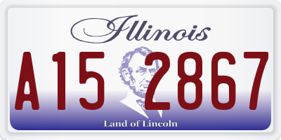 IL license plate A152867