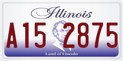 IL license plate A152875
