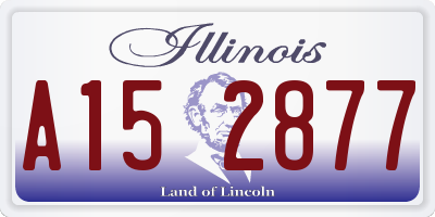 IL license plate A152877