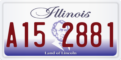 IL license plate A152881