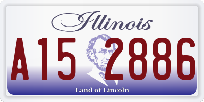 IL license plate A152886