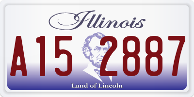 IL license plate A152887