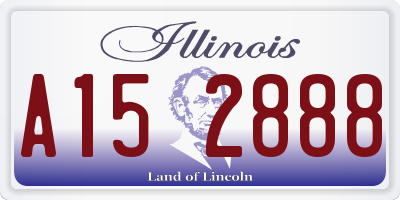 IL license plate A152888