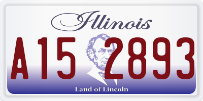IL license plate A152893