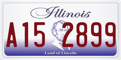 IL license plate A152899