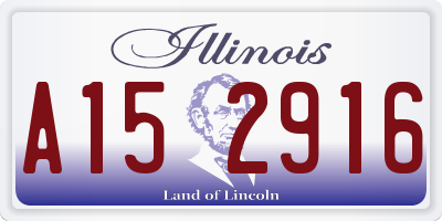 IL license plate A152916