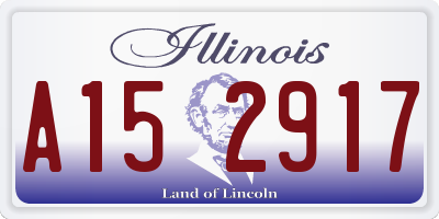 IL license plate A152917