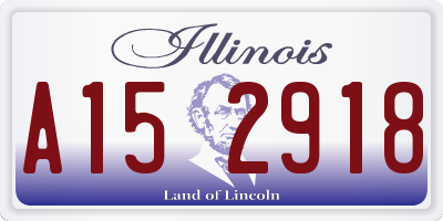 IL license plate A152918