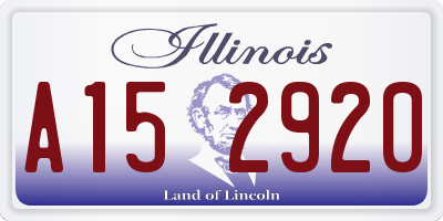 IL license plate A152920