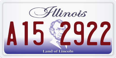 IL license plate A152922