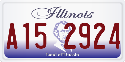 IL license plate A152924