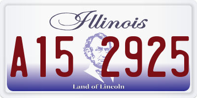 IL license plate A152925
