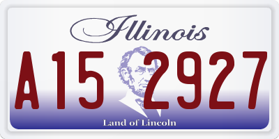 IL license plate A152927