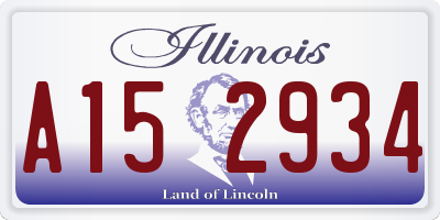 IL license plate A152934