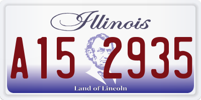 IL license plate A152935