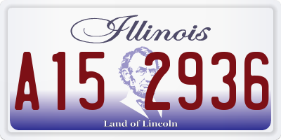 IL license plate A152936