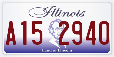 IL license plate A152940