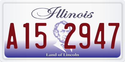 IL license plate A152947