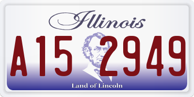 IL license plate A152949