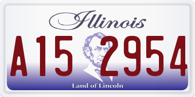 IL license plate A152954